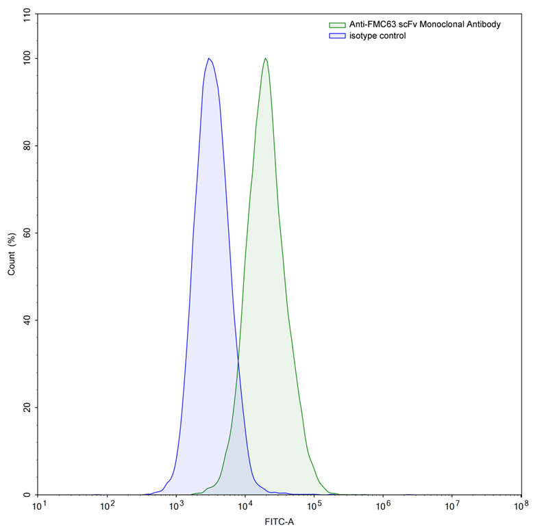 Flow Cytometry results for Anti-FMC63 scFv Monoclonal Antibody (ABS0563)