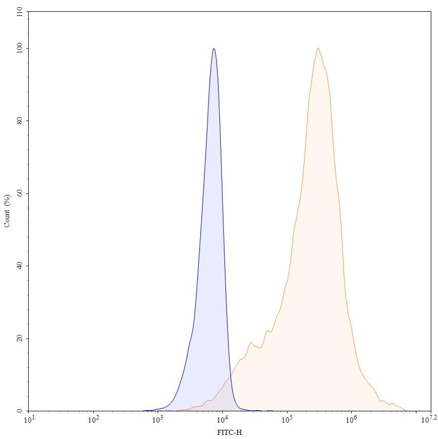 Flow Cytometry results for Anti-Human CDH17 Antibody (SAA0347)
