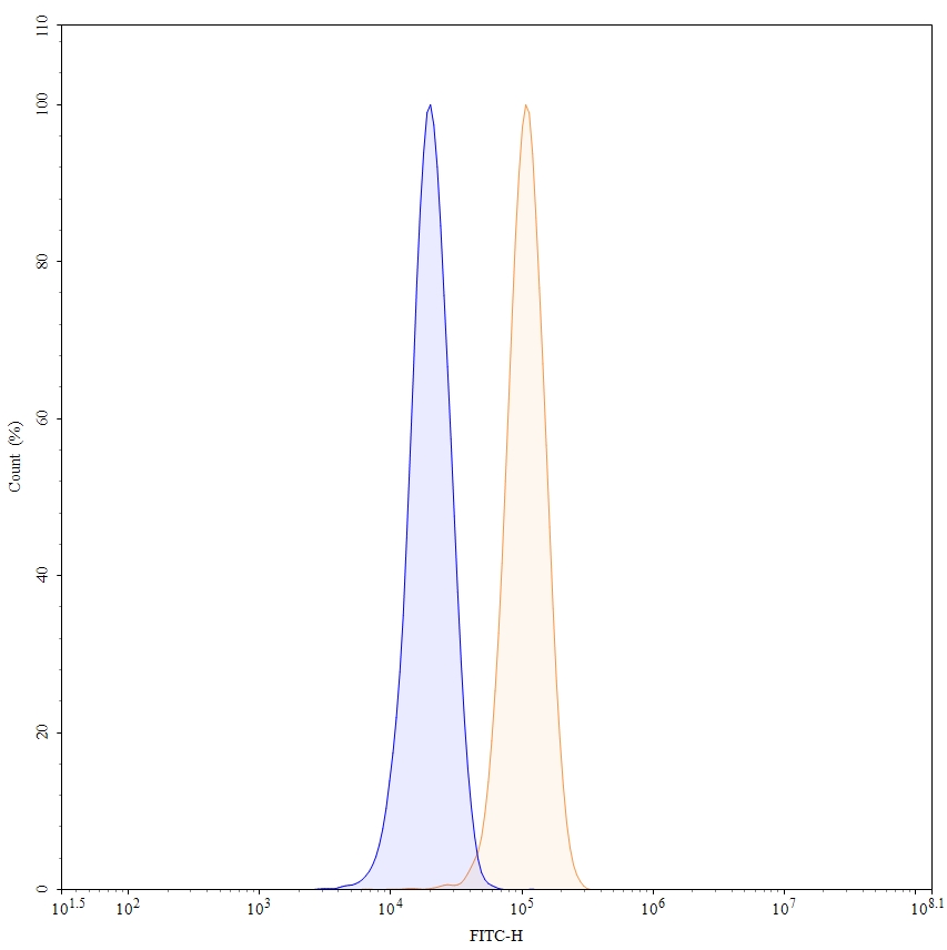 Flow Cytometry results for Anti-Human VIM/Vimentin Antibody (VB6), FITC