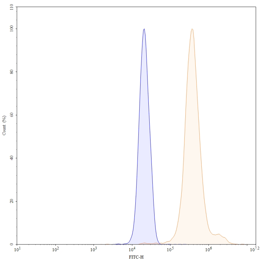 Flow Cytometry results for Clervonafusp Alfa Biosimilar - Anti-ENT2;SLC29A2 mAb - Research Grade
